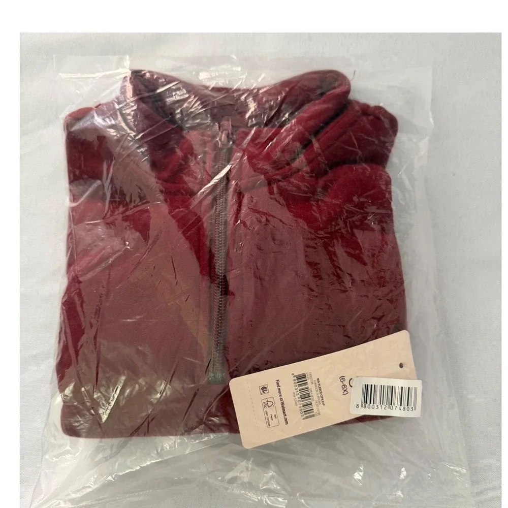 weekend academy girls fleece quarter zip sweatshirt sizes 6-6x
